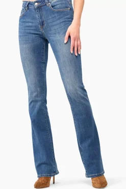 JANICE Denim^Blauwe Flared Jeans Arlo Blue 111