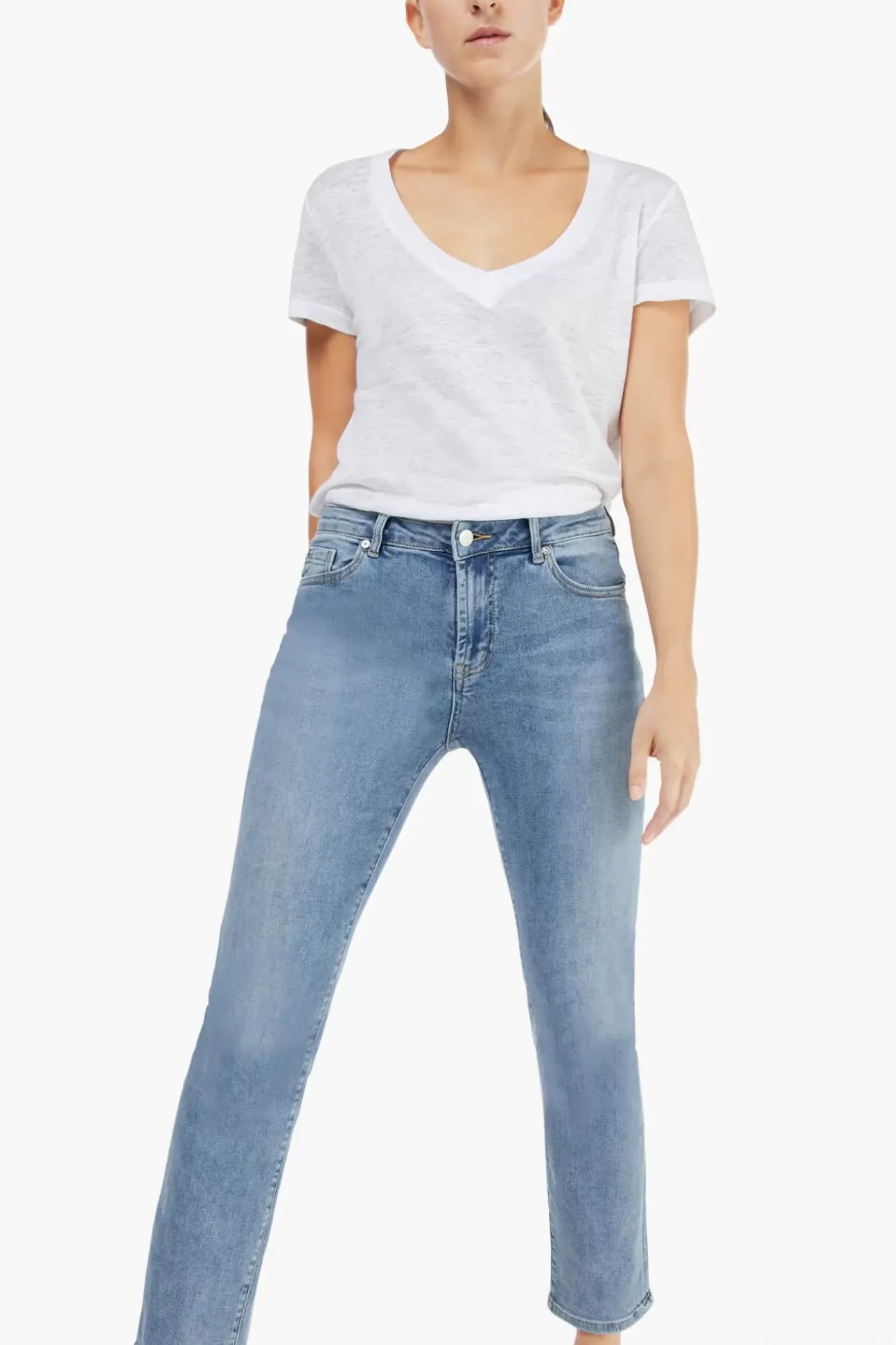 JANICE Denim^Blauwe Mom Jeans Cooper Blue 808