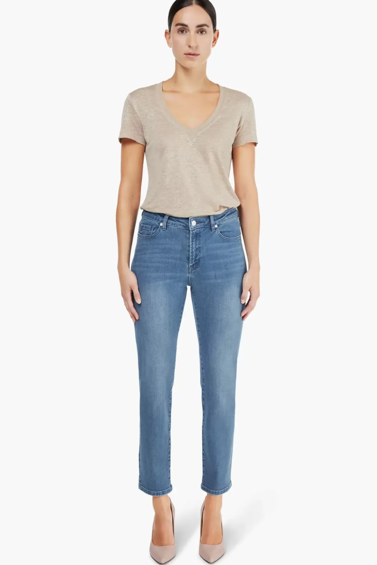 JANICE Denim^Blauwe Mom Jeans Cooper Dark Denim 009
