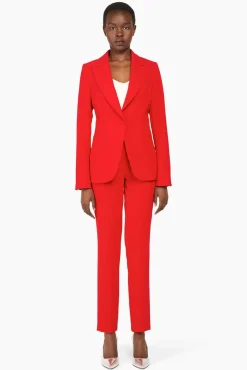 JANICE Blazers^Blazer Dames Getailleerd Luke Rood