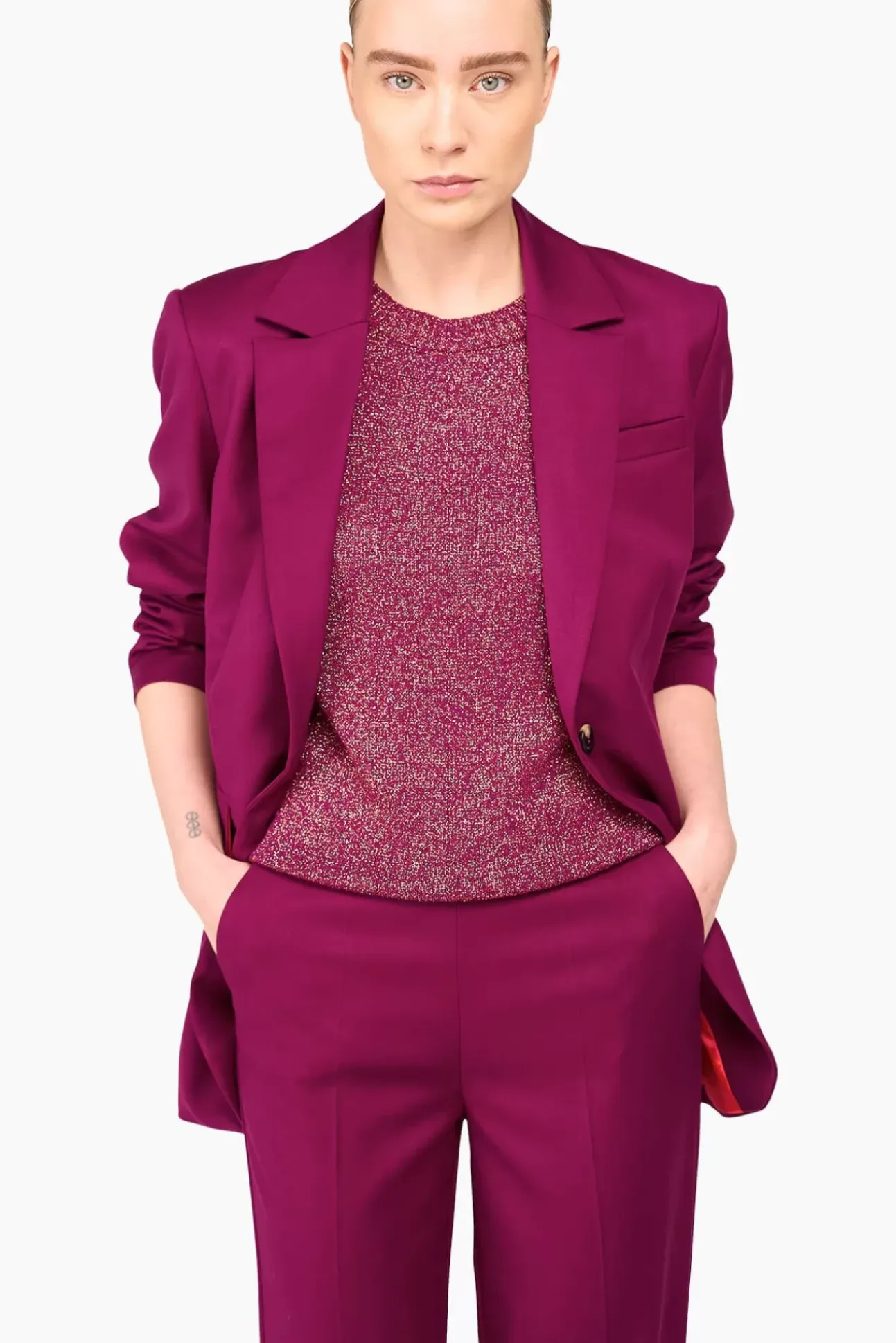 JANICE Blazers^Blazer Dames Hank Burgundy