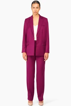 JANICE Blazers^Blazer Dames Nash Burgundy