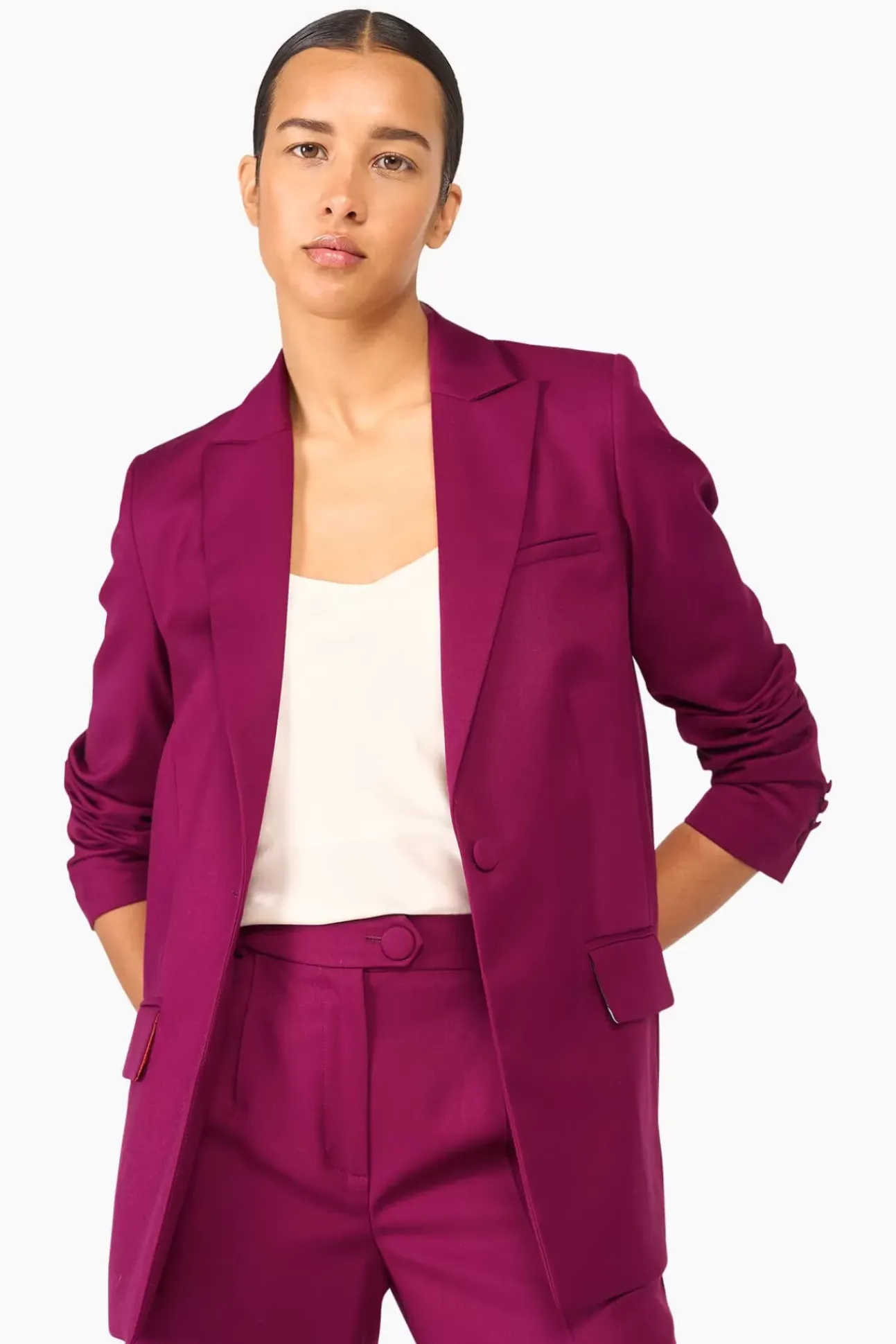 JANICE Blazers^Blazer Dames Nash Burgundy