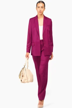 JANICE Blazers^Blazer Dames Nash Burgundy