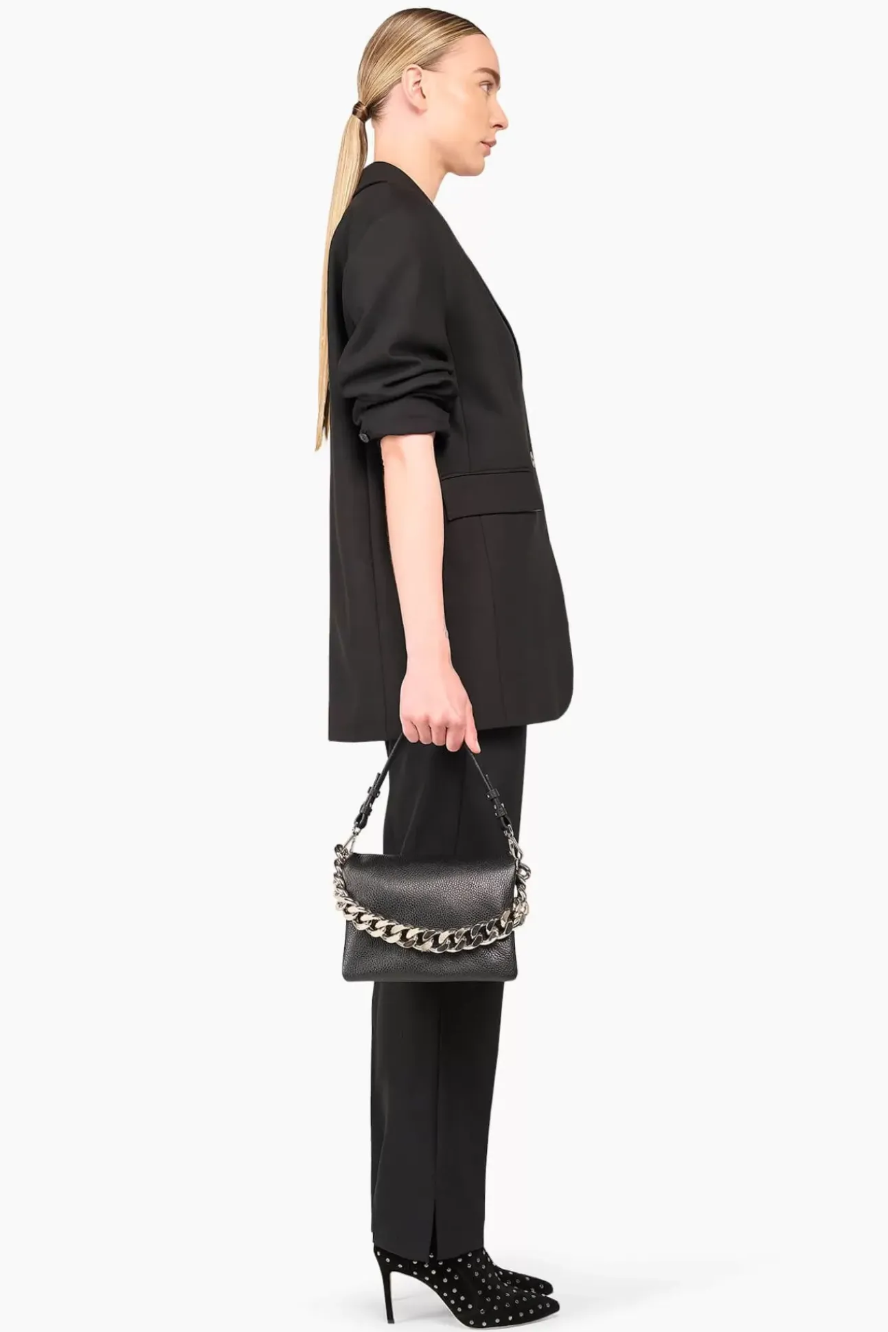 JANICE Blazers^Blazer Dames Oversized Buddy Zwart