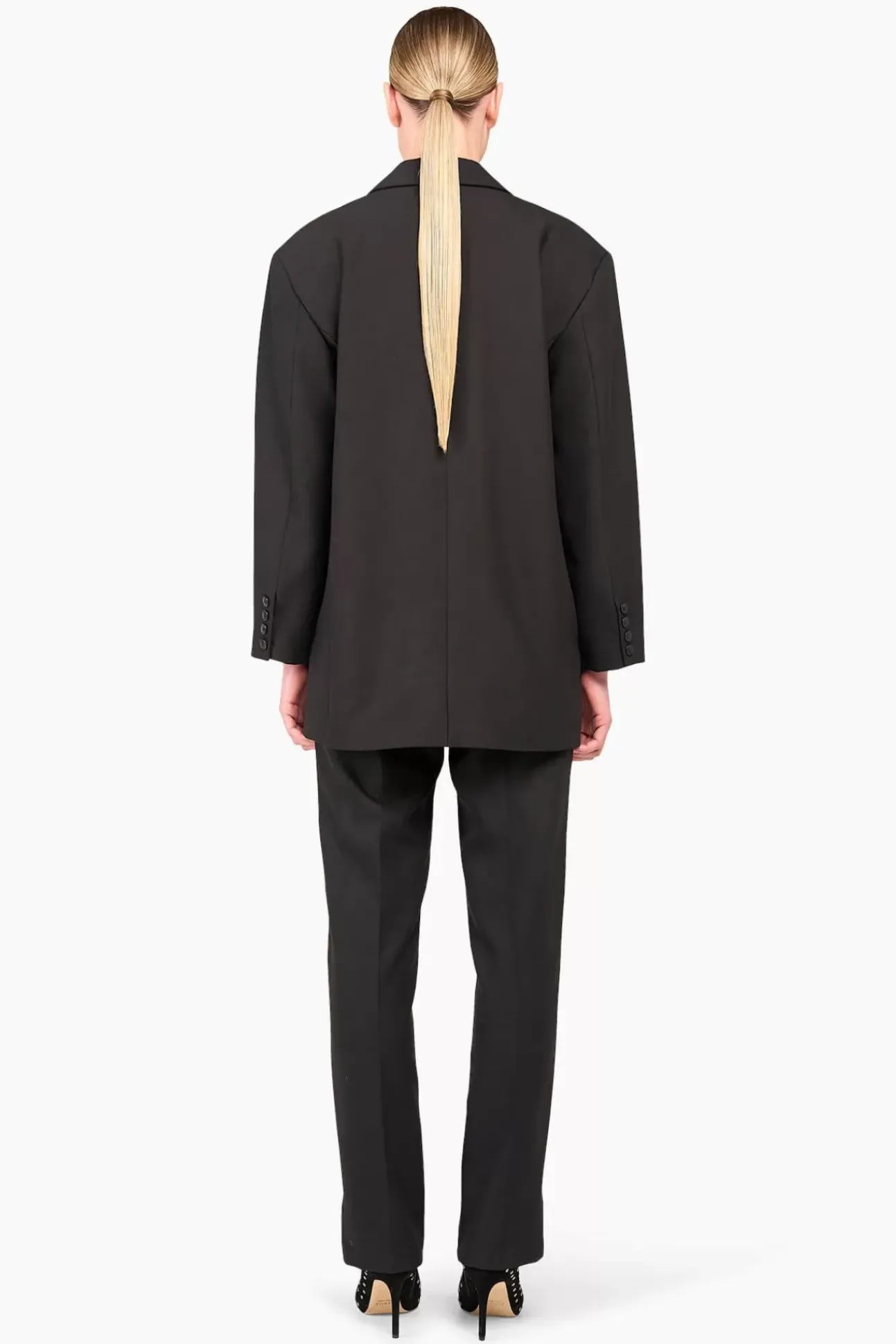 JANICE Blazers^Blazer Dames Oversized Buddy Zwart
