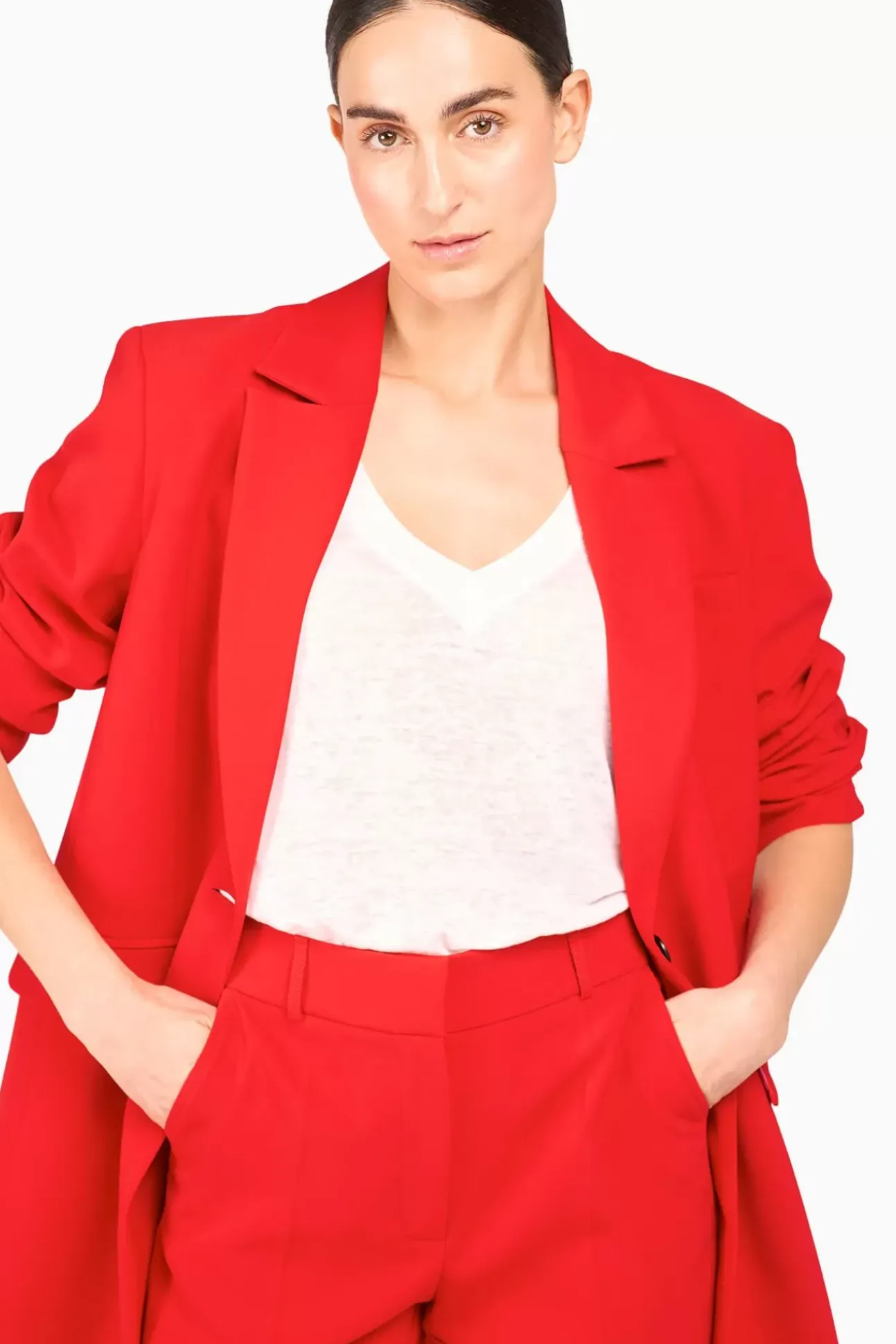 JANICE Blazers^Blazer Dames Oversized Hank Rood