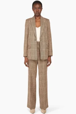 JANICE Blazers^Blazer Dames Ruit Nash Bruin