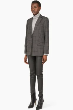 JANICE Blazers^Blazer Dames Ruit Nash Grijs