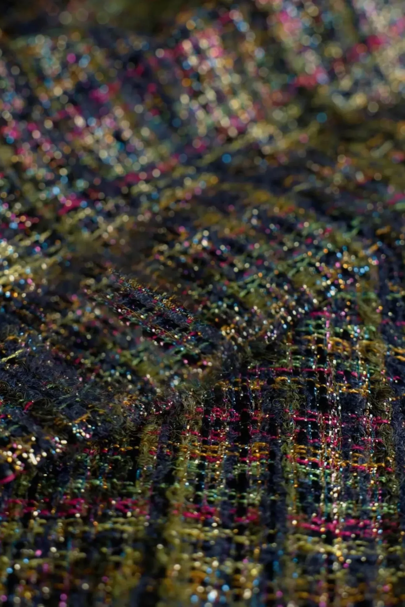 JANICE Blouses^Blouse Dames Tweed Lurex Shane Groen