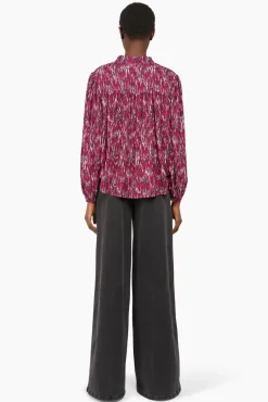 JANICE Blouses^Blouse Dames Viscose Miles Burgundy