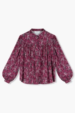 JANICE Blouses^Blouse Dames Viscose Miles Burgundy