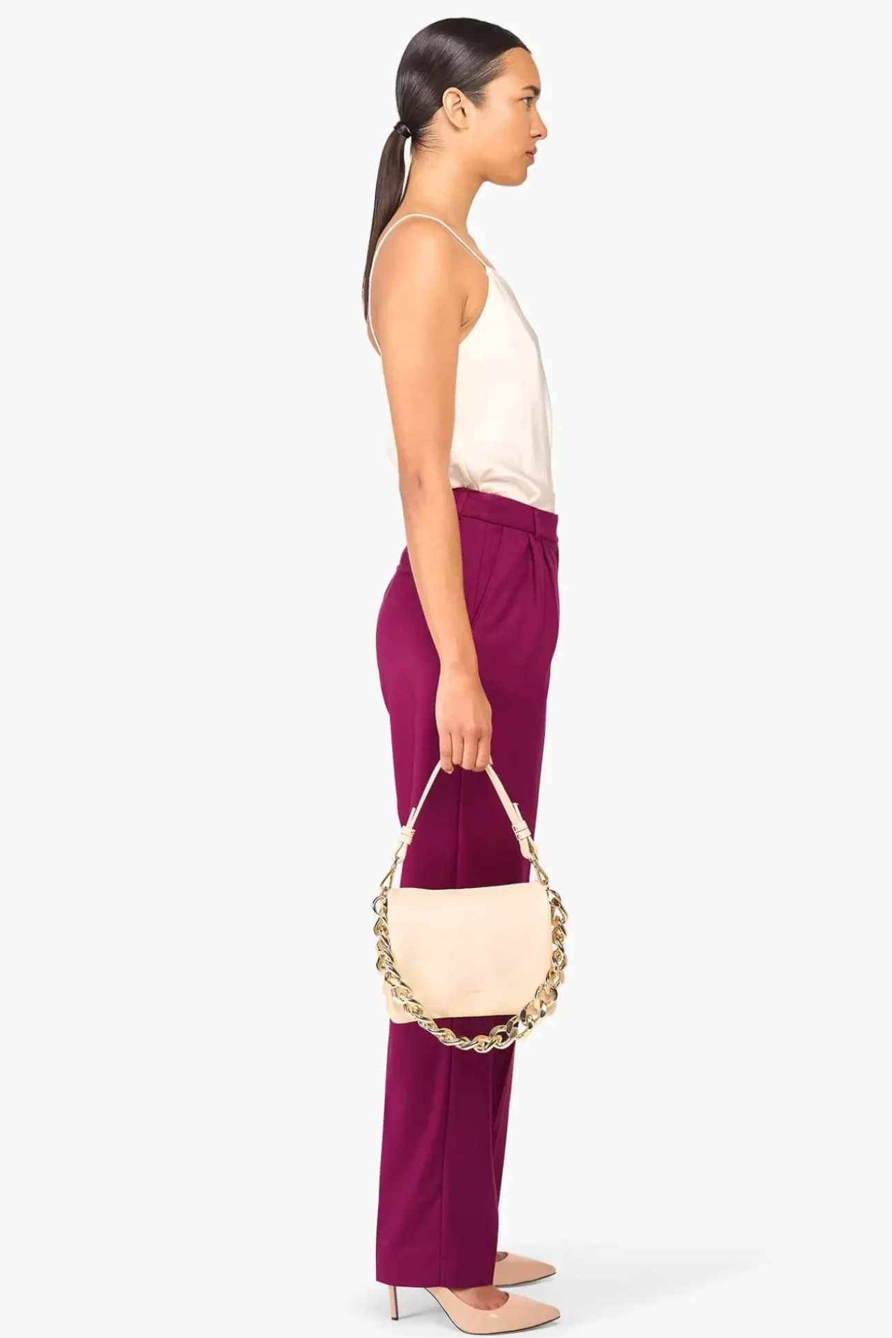 JANICE Broeken^Broek Dames Burgundy Andrew