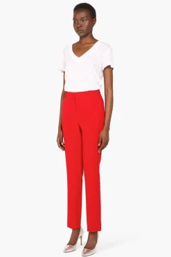 JANICE Broeken^Broek Dames Curtis Rood