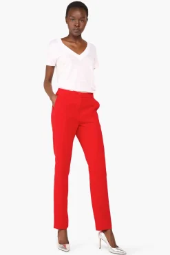 JANICE Broeken^Broek Dames Curtis Rood