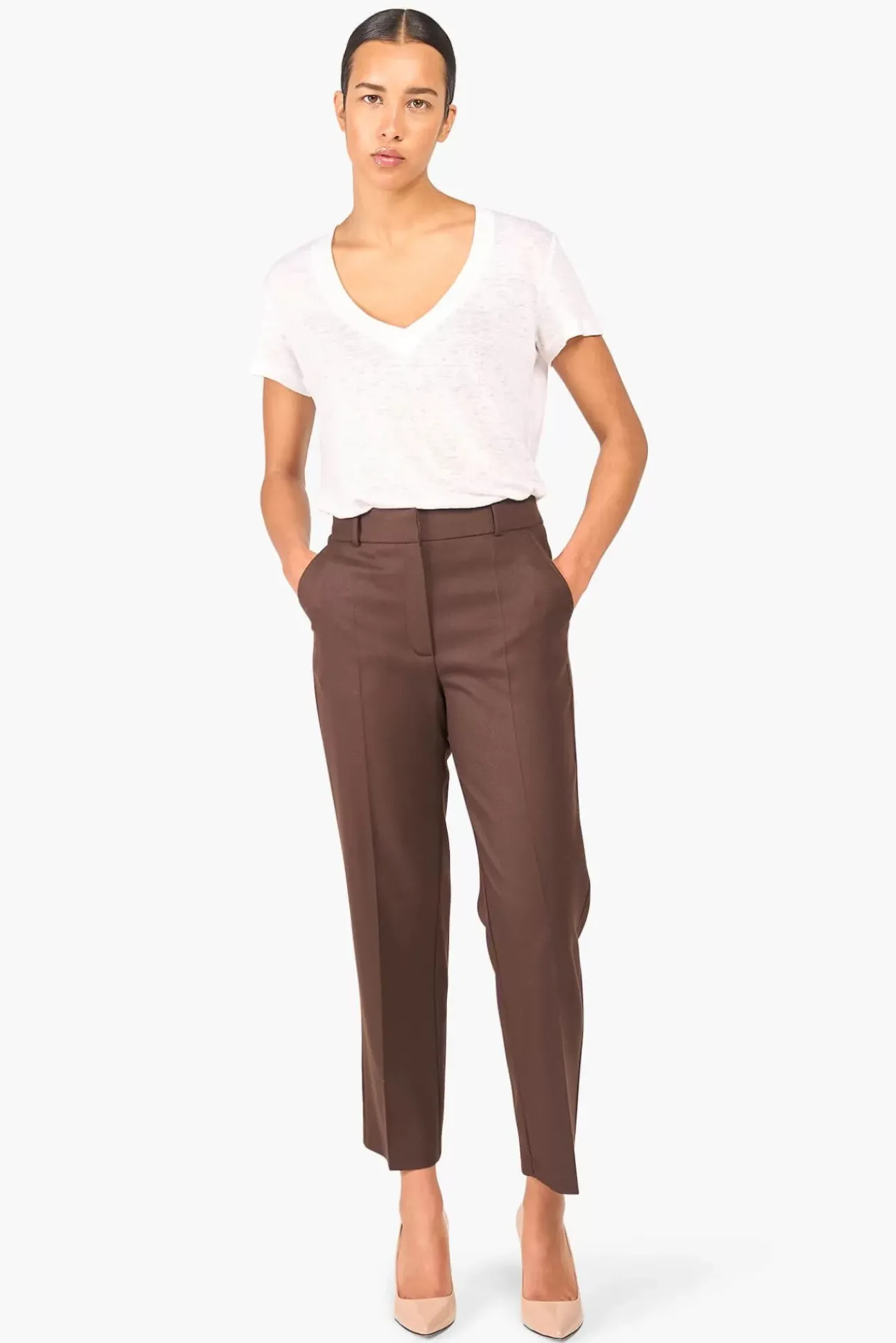 JANICE Broeken^Broek Dames Sean Bruin