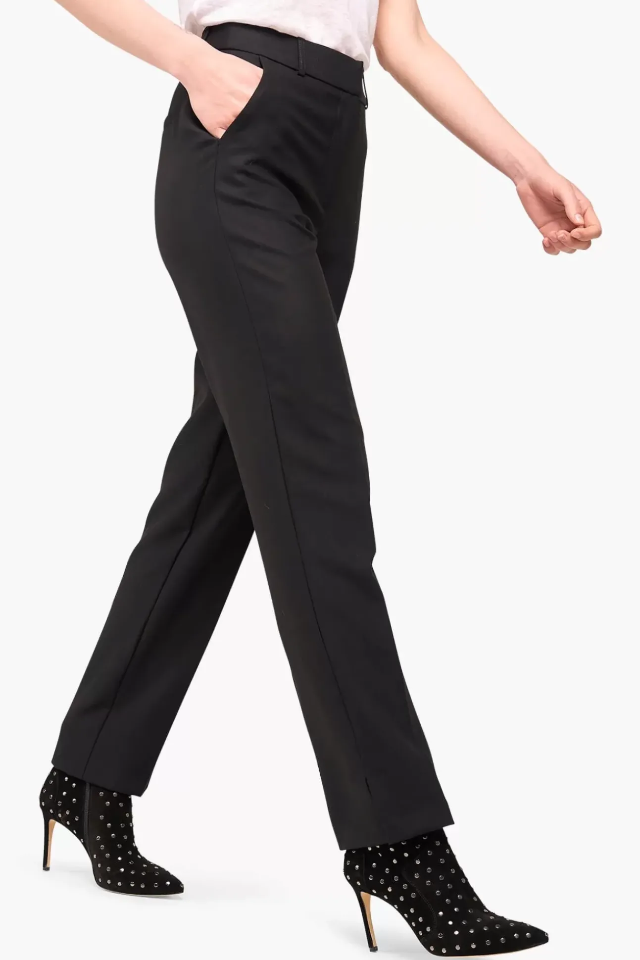 JANICE Broeken^Broek Dames Stretch Marc Zwart