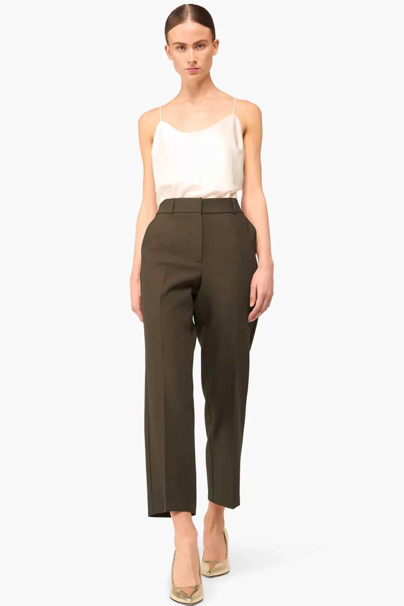 JANICE Broeken^Broek Dames Stretch Sean Groen