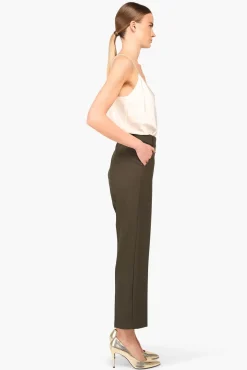 JANICE Broeken^Broek Dames Stretch Sean Groen