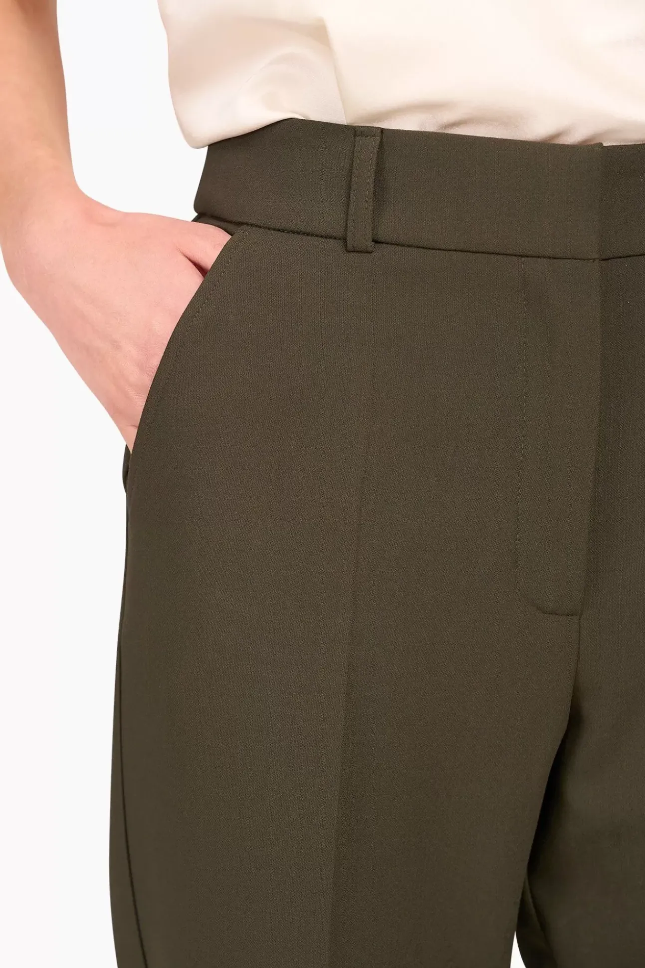 JANICE Broeken^Broek Dames Stretch Sean Groen