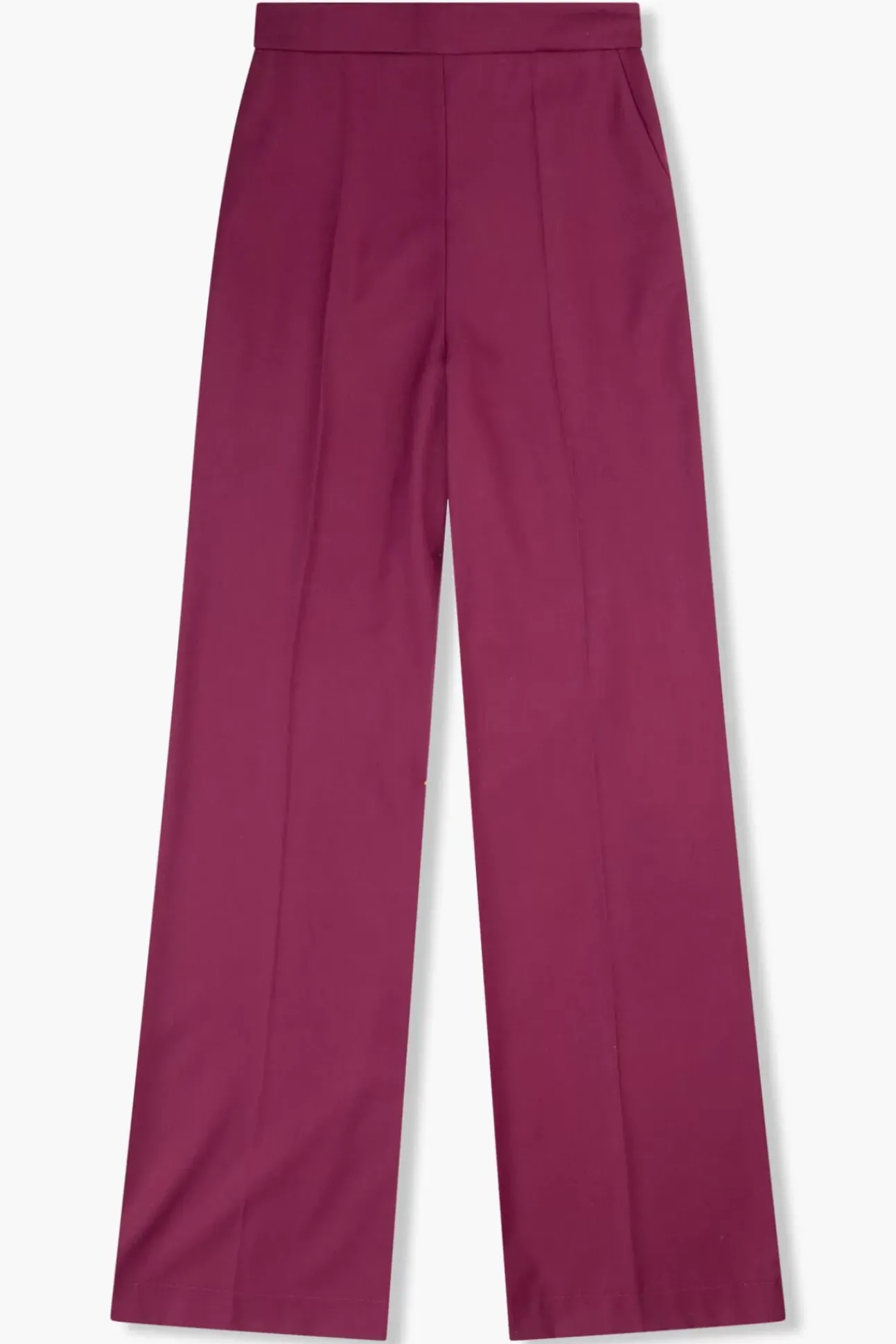 JANICE Broeken^Broek Dames Wijde Pijp Pete Burgundy