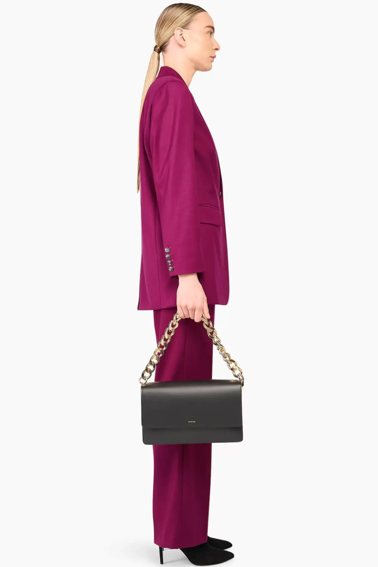JANICE Pakken^Burgundy Oversized Dames Pak