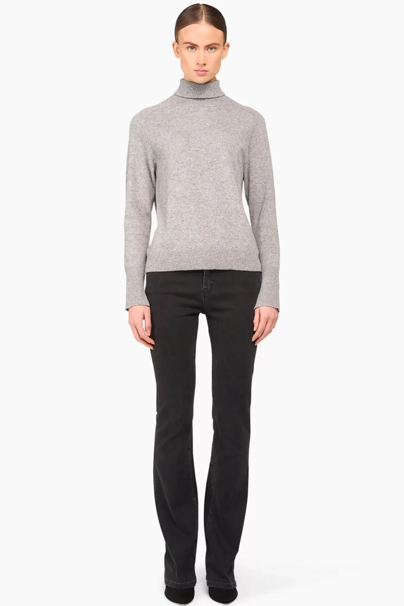 JANICE Sweaters & Truien^Cashmere Blend Coltrui Dames Johnny Grijs