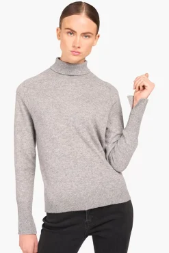 JANICE Sweaters & Truien^Cashmere Blend Coltrui Dames Johnny Grijs