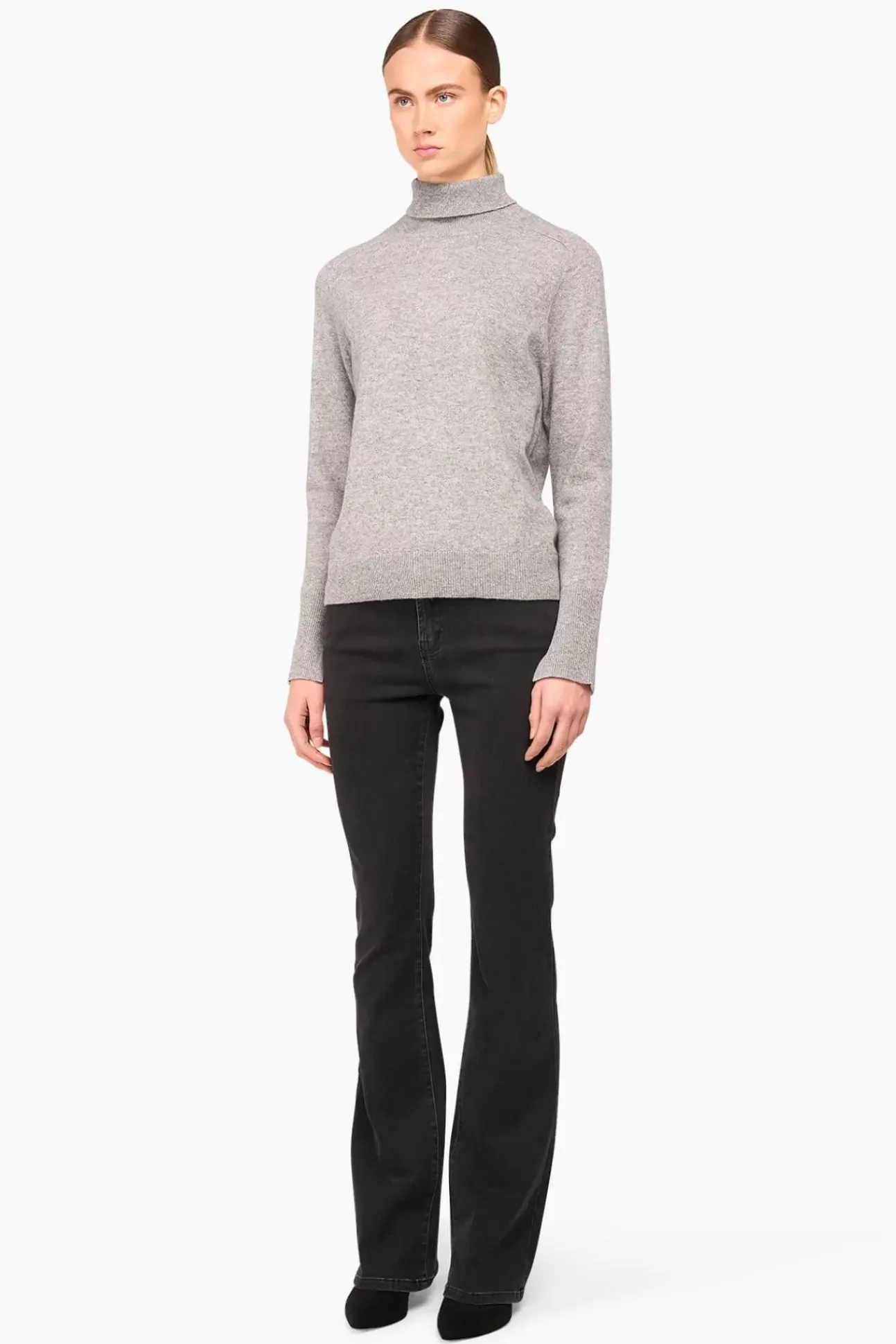 JANICE Sweaters & Truien^Cashmere Blend Coltrui Dames Johnny Grijs