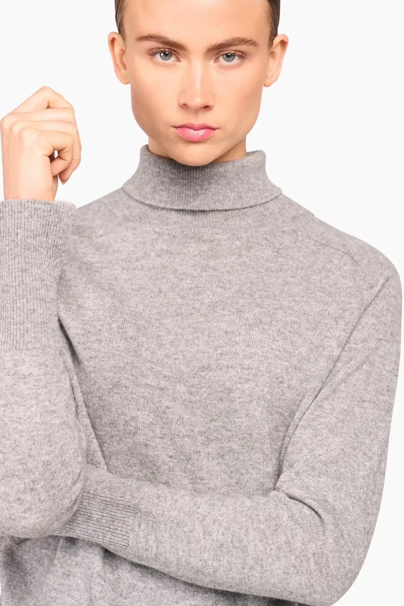 JANICE Sweaters & Truien^Cashmere Blend Coltrui Dames Johnny Grijs
