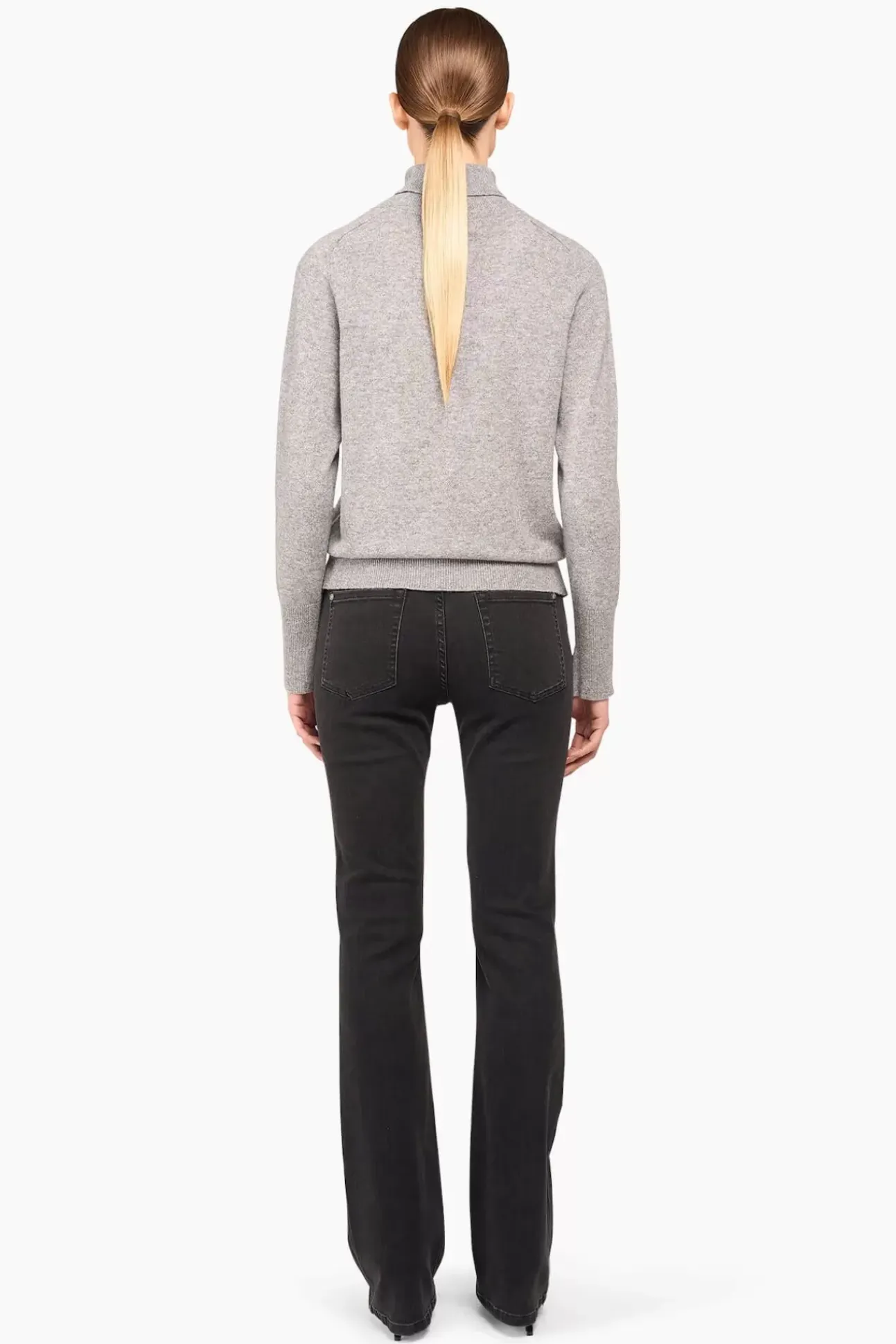 JANICE Sweaters & Truien^Cashmere Blend Coltrui Dames Johnny Grijs