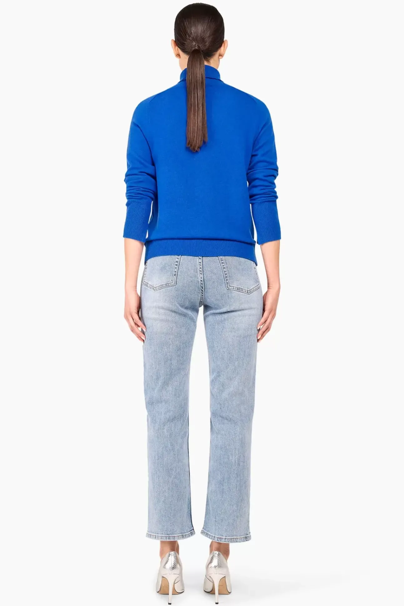 JANICE Sweaters & Truien^Cashmere Blend Coltrui Dames Johnny Blauw