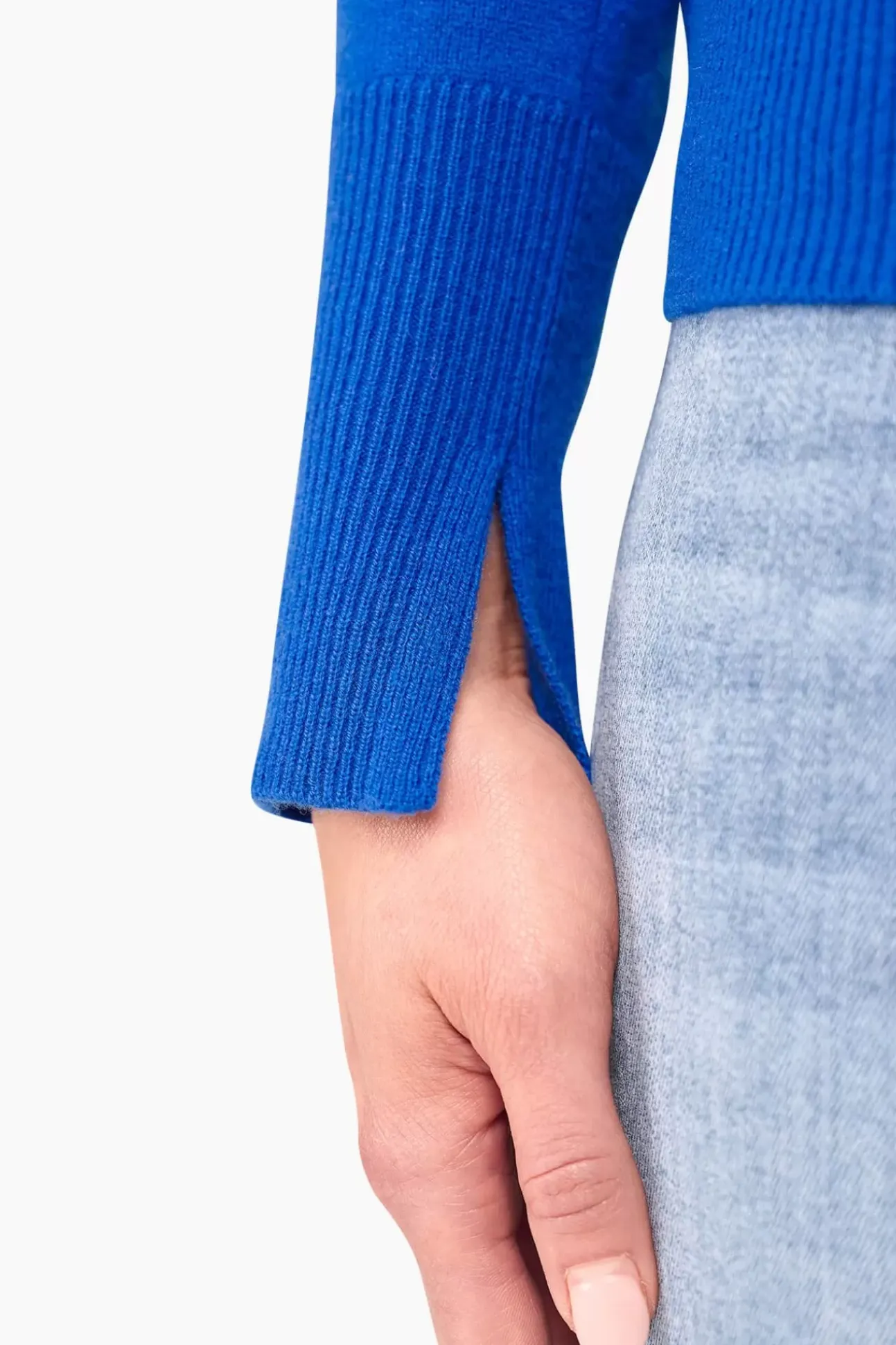 JANICE Sweaters & Truien^Cashmere Blend Coltrui Dames Johnny Blauw