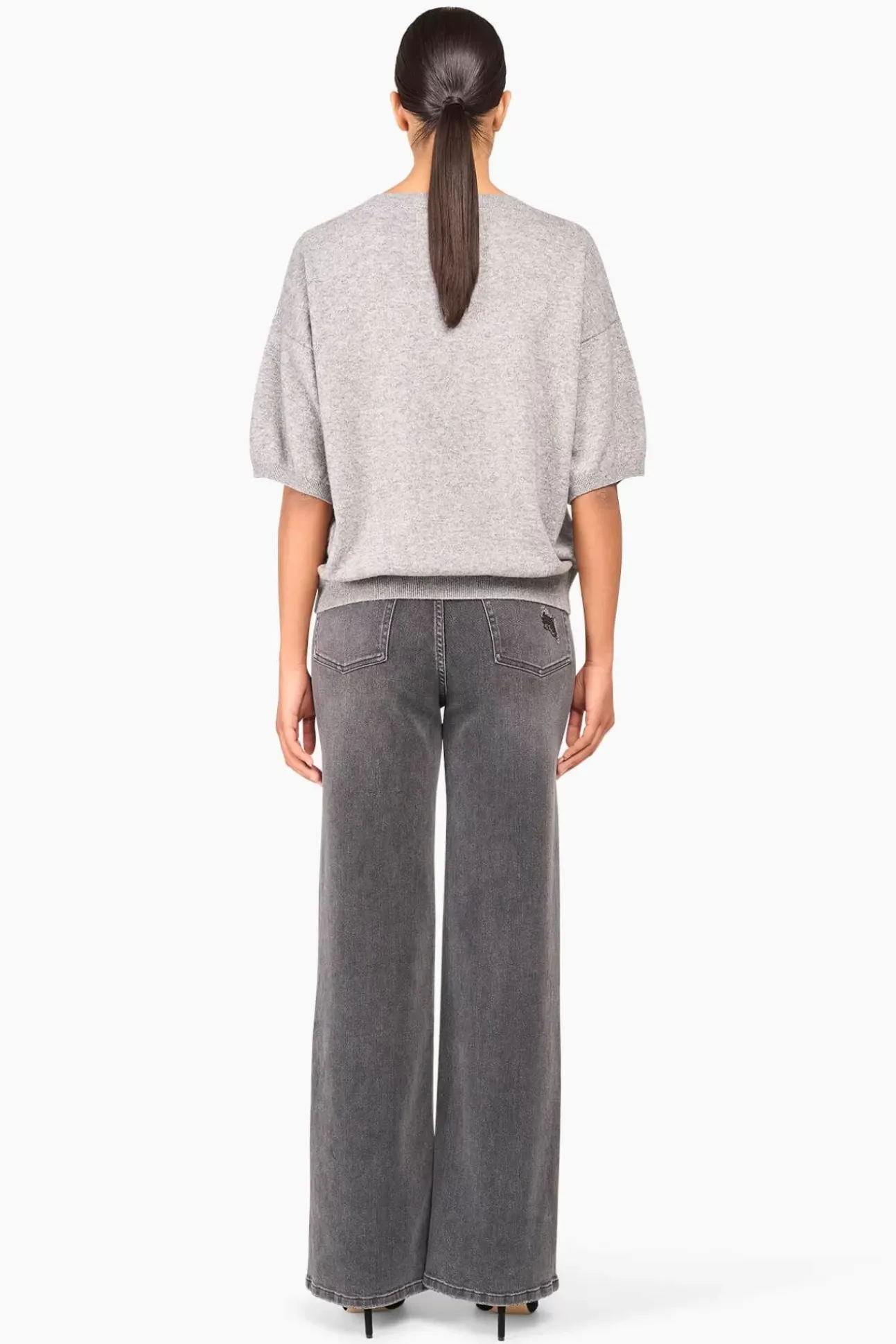 JANICE Sweaters & Truien^Cashmere Blend Trui Dames Romeo Grey