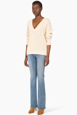 JANICE Sweaters & Truien^Cashmere Trui Dames Brick Off White