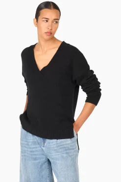 JANICE Sweaters & Truien^Cashmere Trui Dames Vhals Brick Zwart