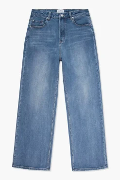 JANICE Denim^Dames Jeans Wide Leg Jason Dark Denim 009