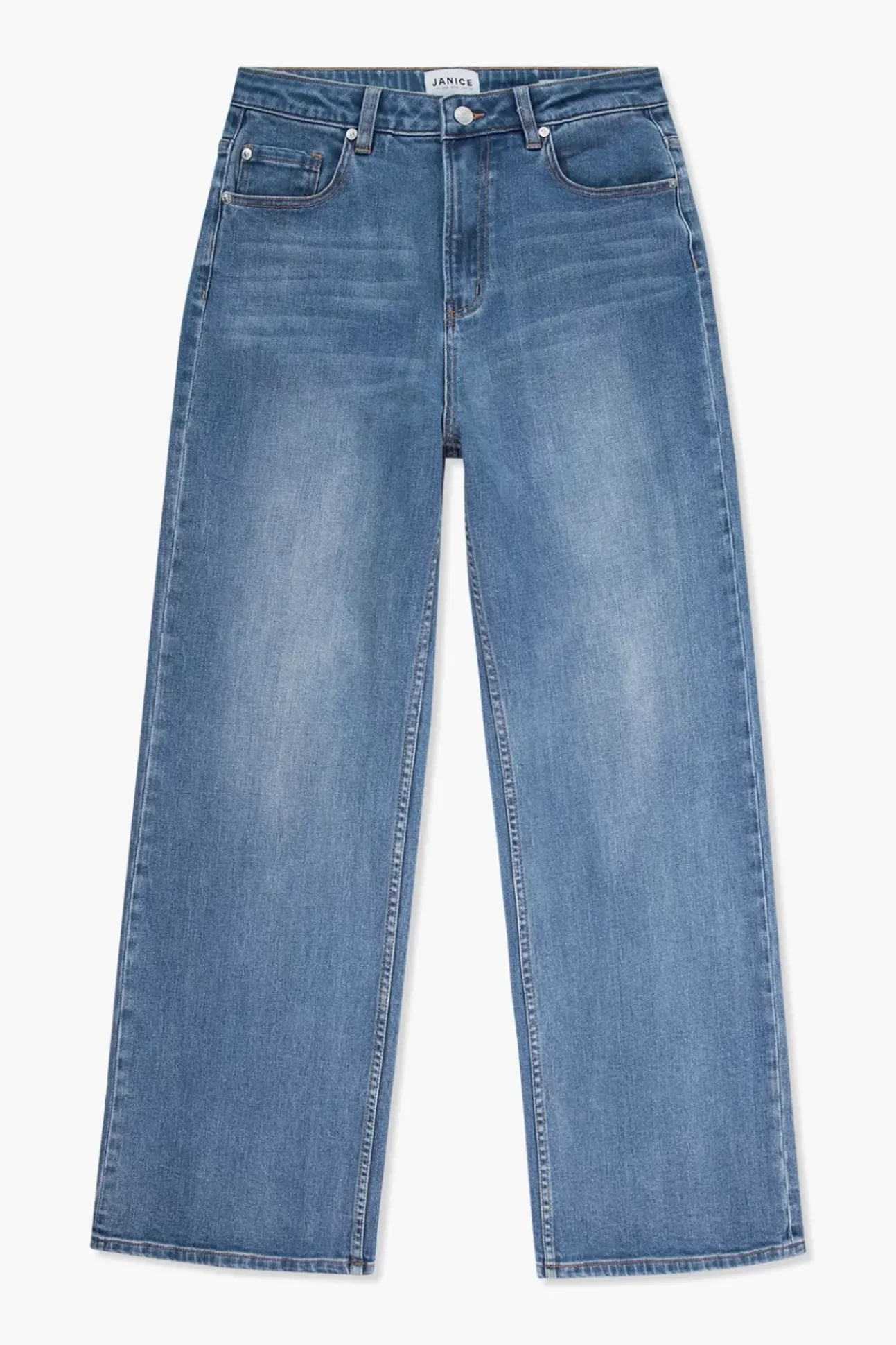 JANICE Denim^Dames Jeans Wide Leg Jason Dark Denim 009