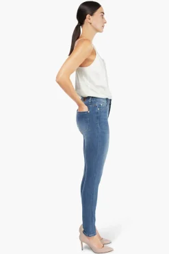 JANICE Jeans^Donker Blauwe High Waist Skinny Jeans Rocket Blue 111