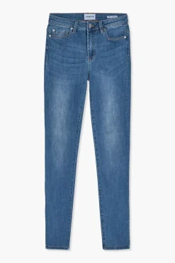 JANICE Jeans^Donker Blauwe High Waist Skinny Jeans Rocket Blue 111