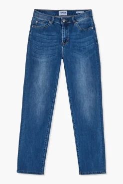 JANICE Denim^Donker Blauwe Mom Jeans Cooper Blue 111