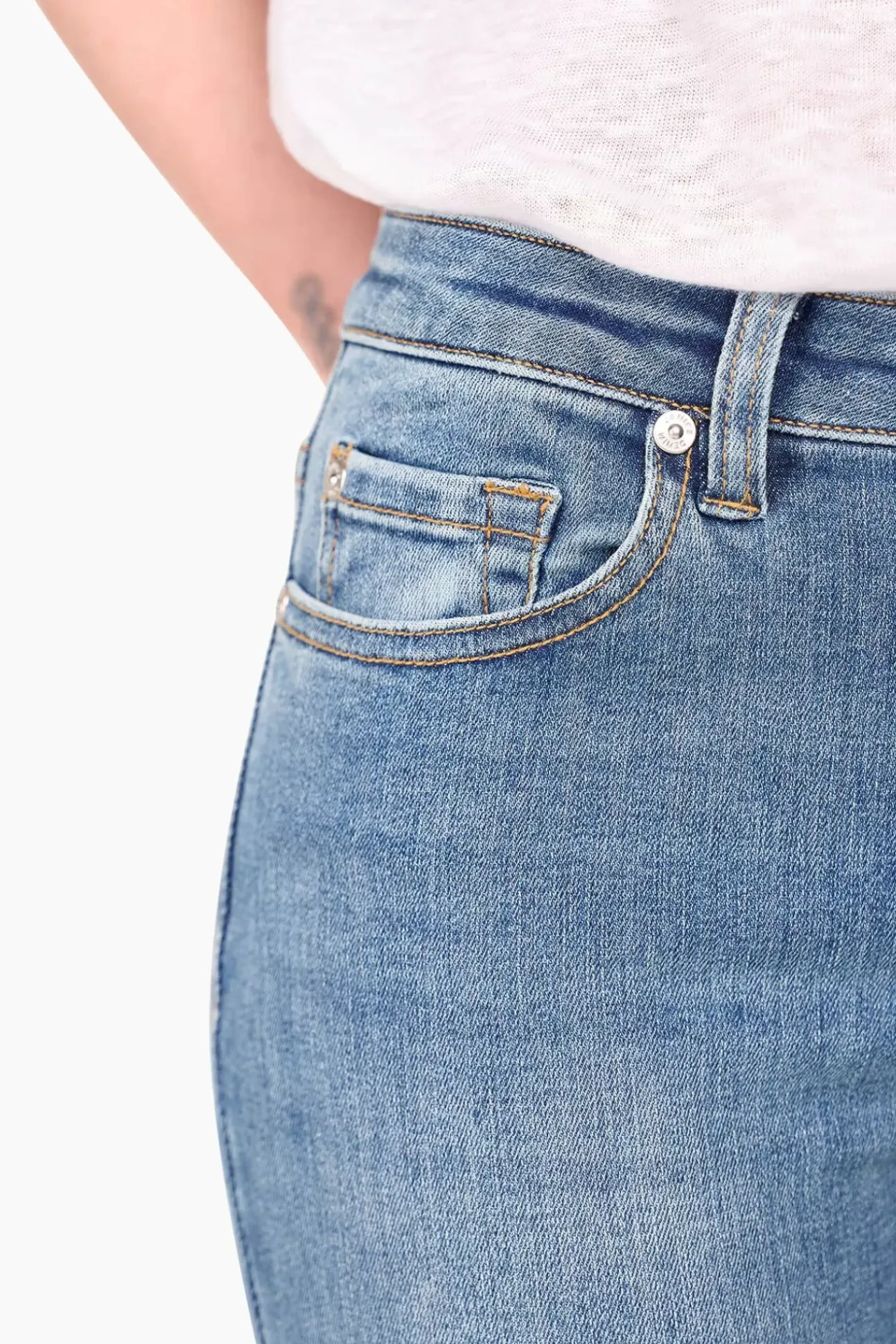 JANICE Denim^Flared Jeans Dames Arlo Blue 395