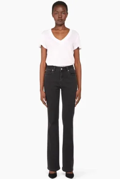 JANICE Denim^Flared Jeans Dames Arlo Zwart 410