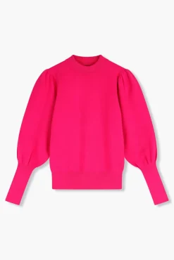 JANICE Sweaters & Truien^Gebreide Trui Pof Mouwen Jay Roze