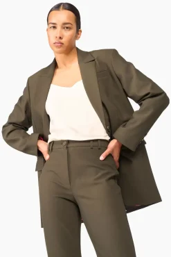 JANICE Pakken^Groen Oversized Dames Pak