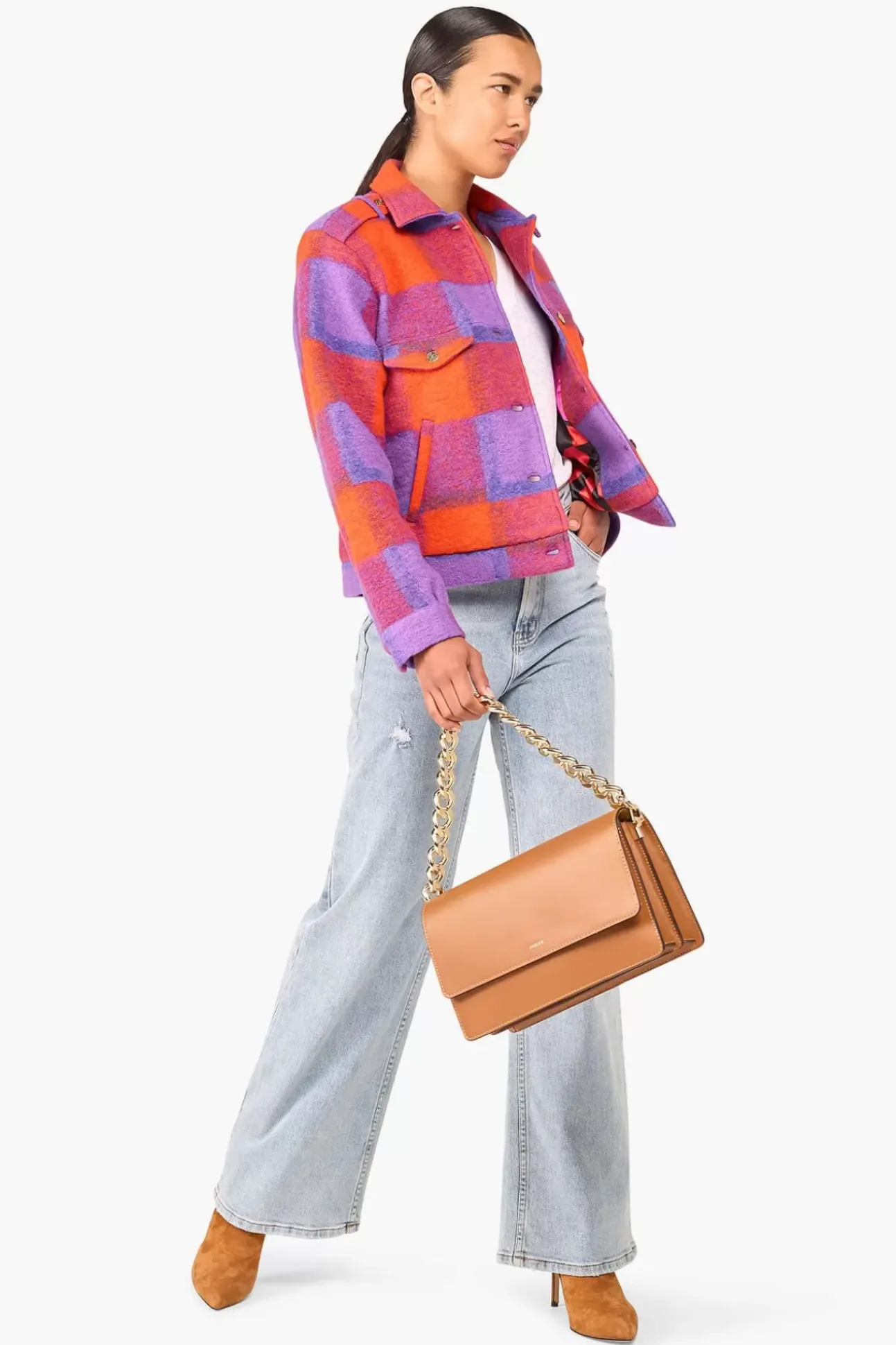 JANICE Tassen^Handtas Dames Leer Rocco Cognac