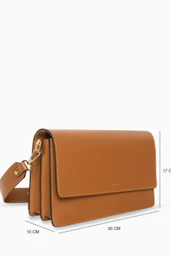 JANICE Tassen^Handtas Dames Leer Rocco Cognac