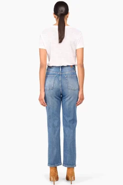 JANICE Broeken^High Rise Boyfriend Jeans Morgan Blue 405