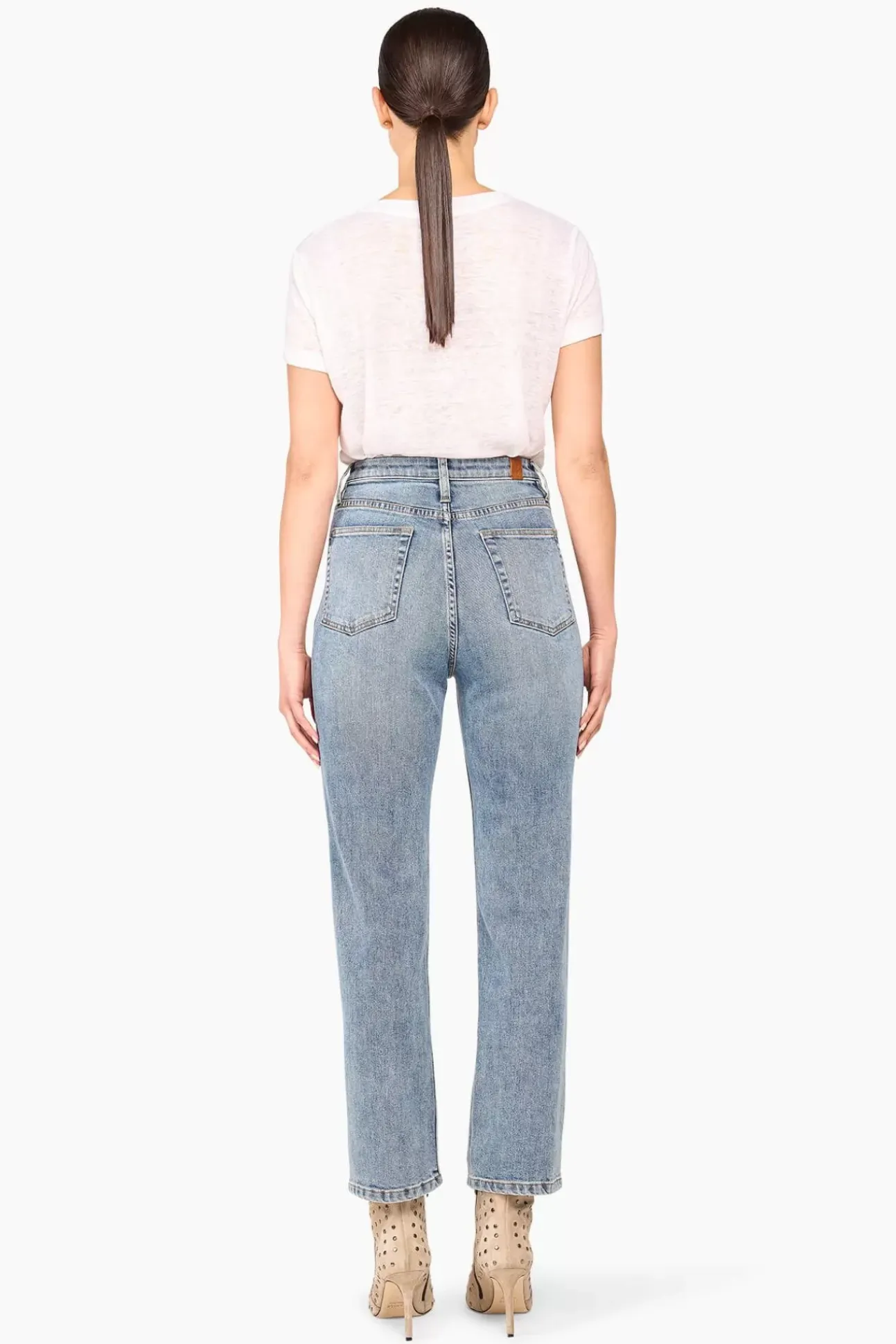 JANICE Denim^High Rise Boyfriend Jeans Morgan Blue 395
