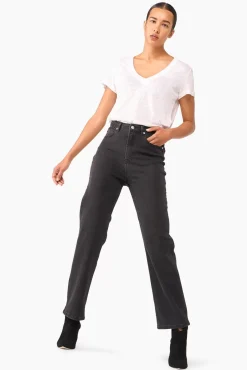 JANICE Denim^High Rise Boyfriend Jeans Morgan Black 410